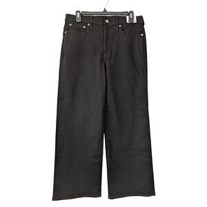 J,‎ Crew Slim Wide Leg Jeans Size 28 Black 5-Pocket Styling  NWT $148 CC586